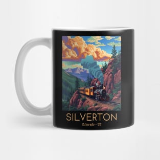 A Vintage Travel Illustration of the Durango and Silverton Narrow Gauge Railroad - Colorado - US Mug